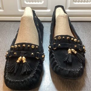 Sam Edelman black suede moccasin